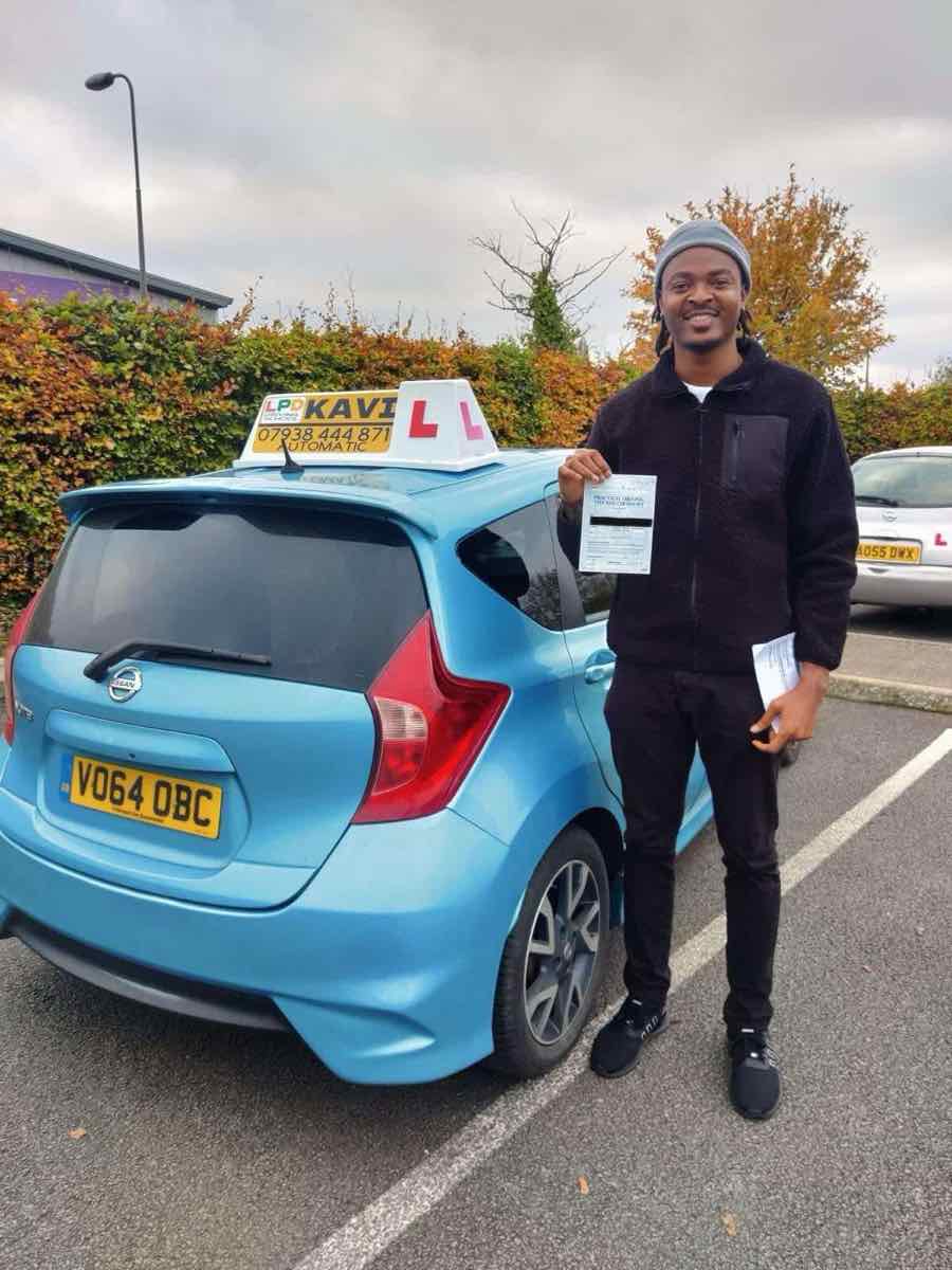 Student celebrating a driving test pass with LPD Driving School