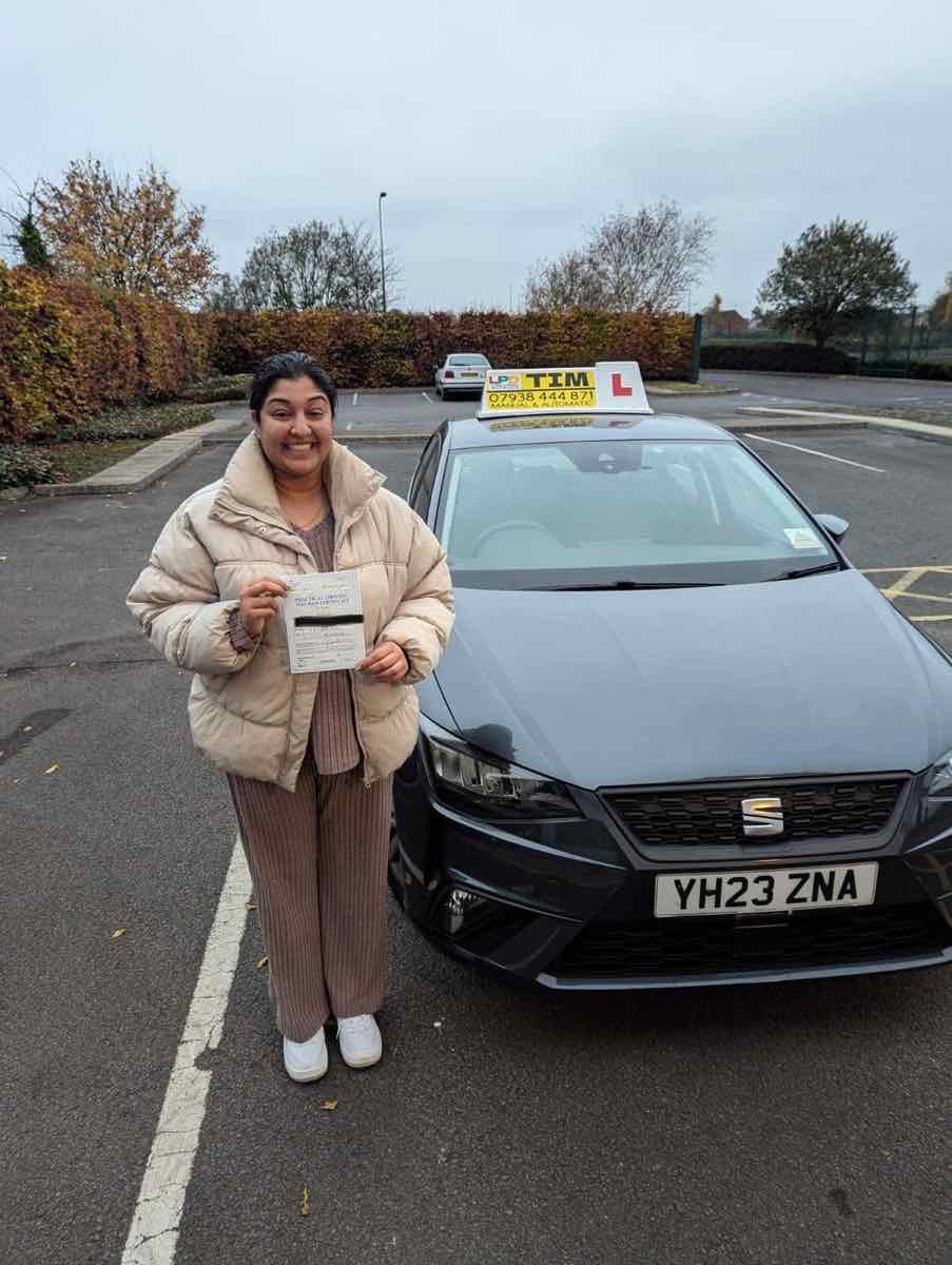 Student celebrating a driving test pass with LPD Driving School