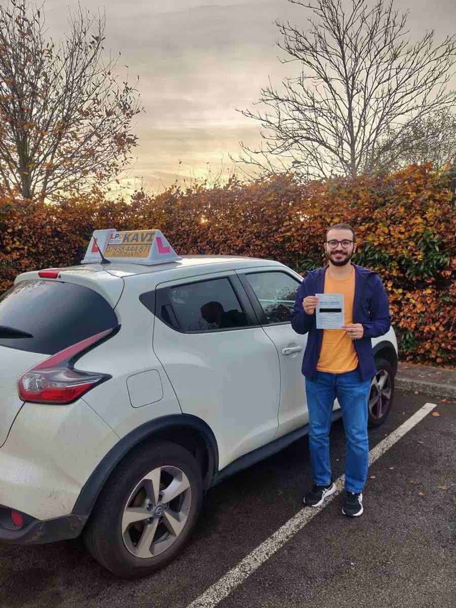 Student celebrating a driving test pass with LPD Driving School