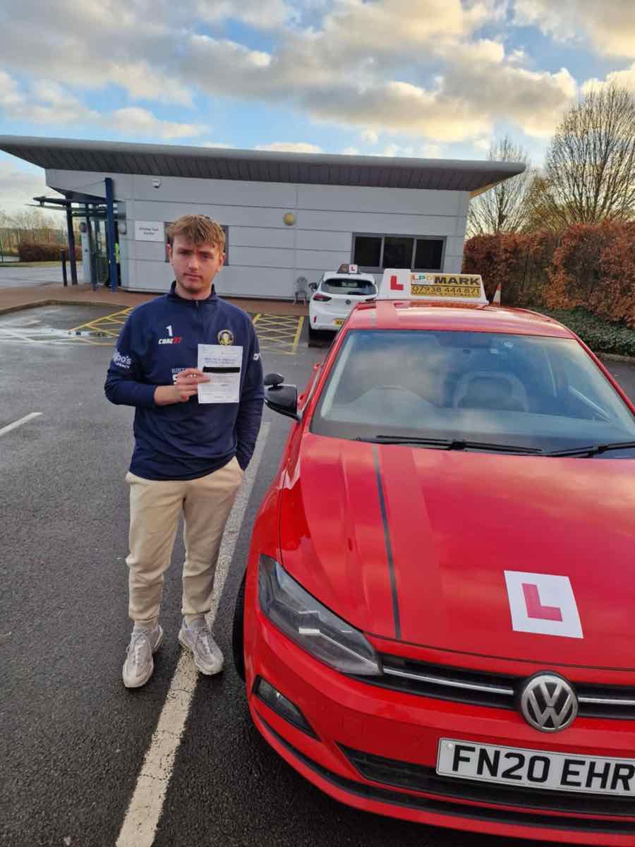 Student celebrating a driving test pass with LPD Driving School