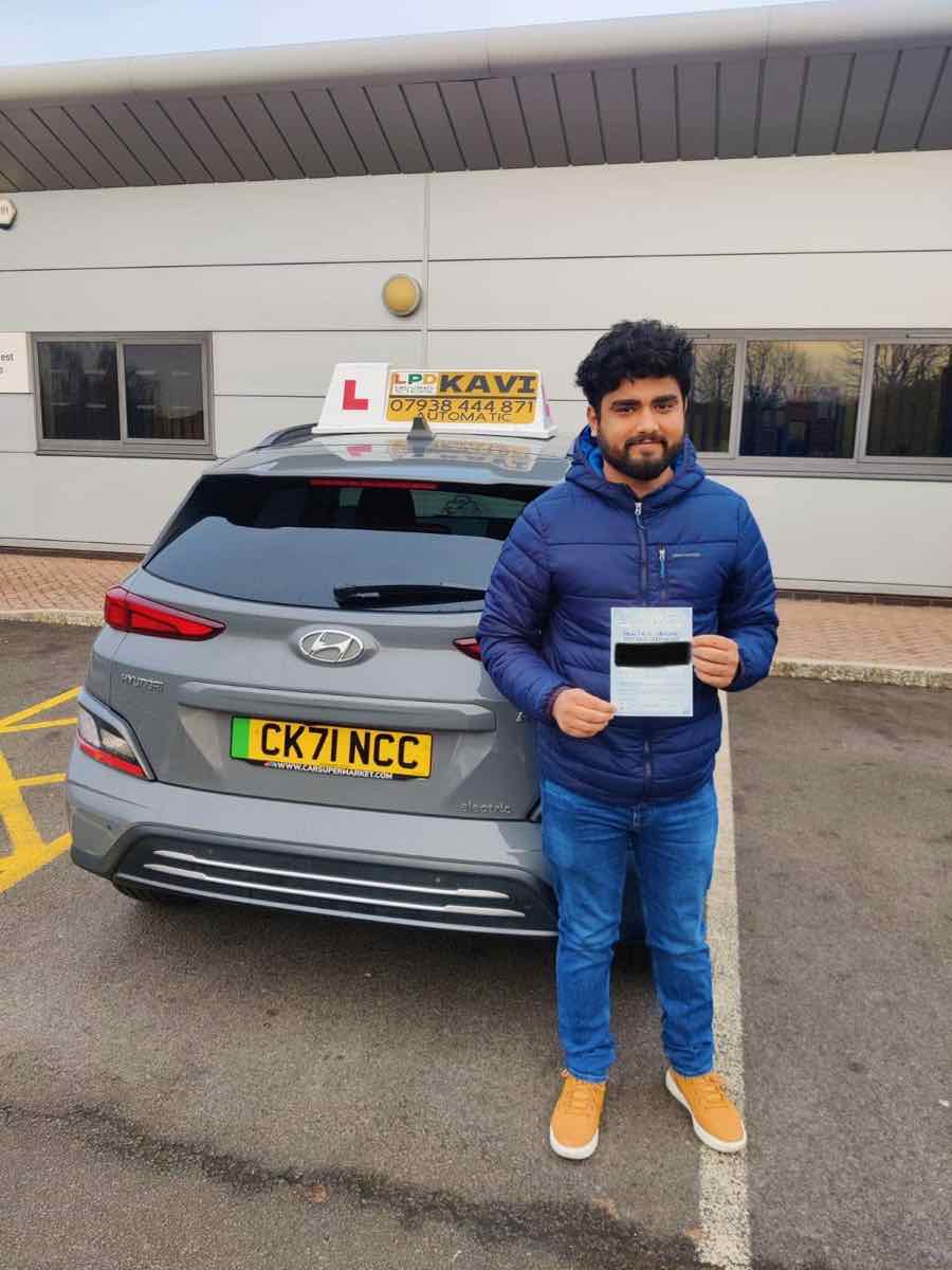 Student celebrating a driving test pass with LPD Driving School