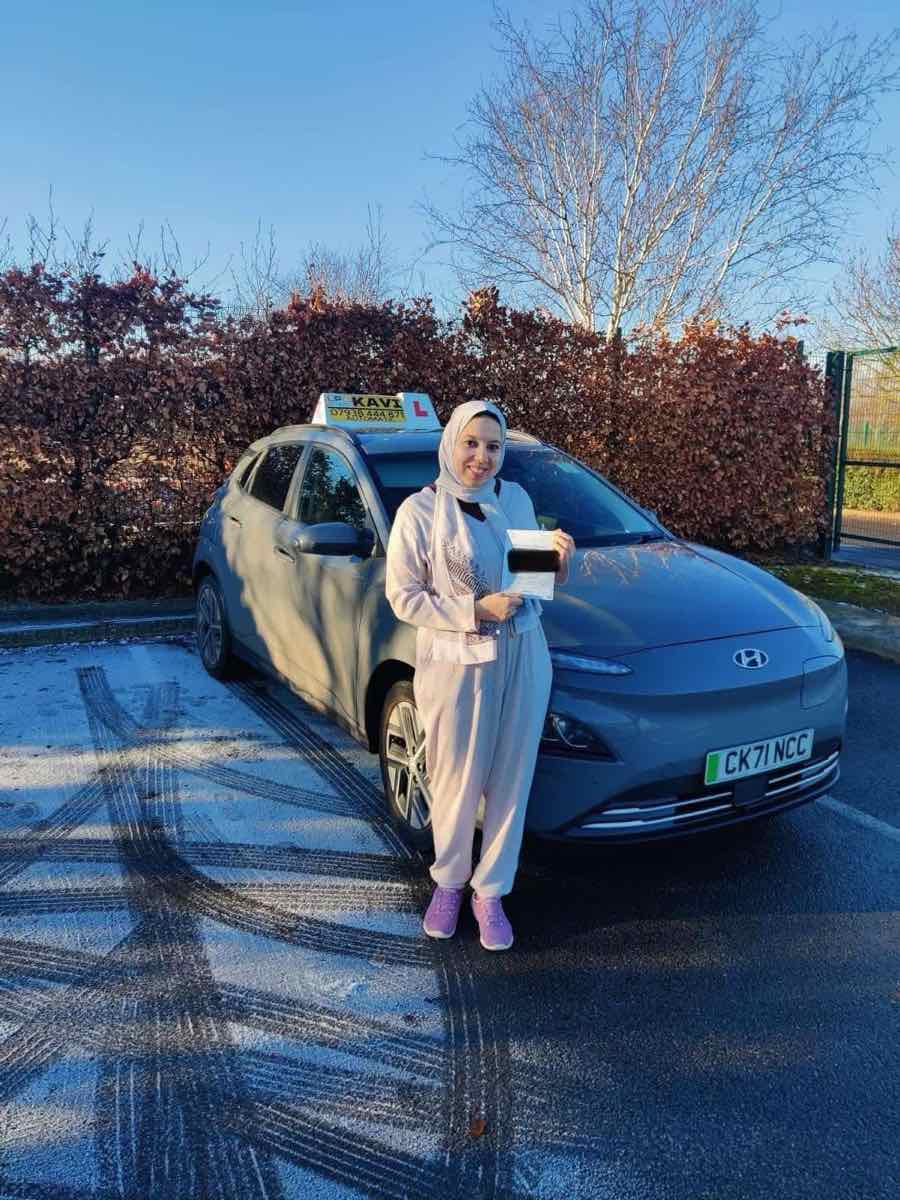 Student celebrating a driving test pass with LPD Driving School