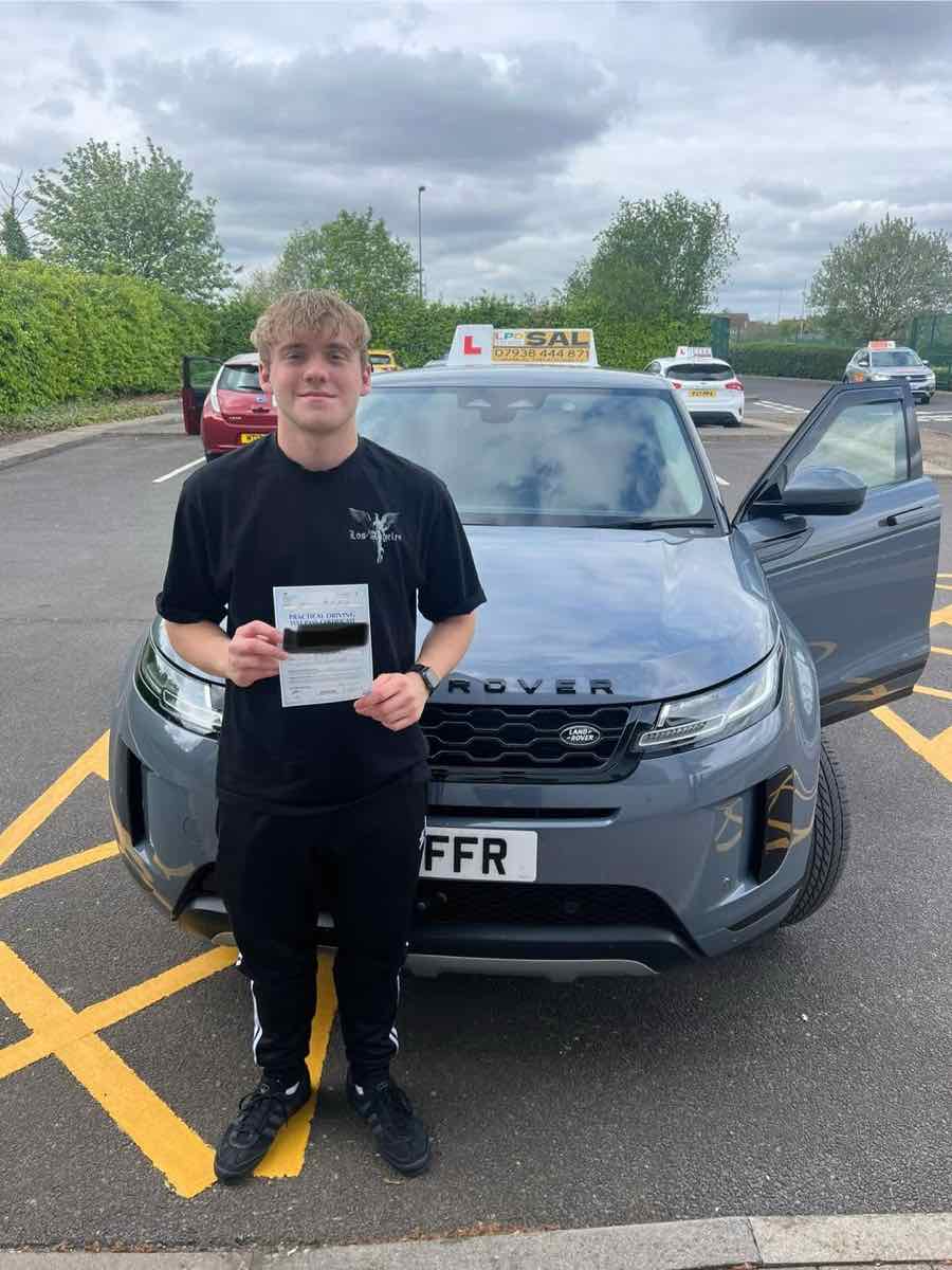 Student celebrating a driving test pass with LPD Driving School