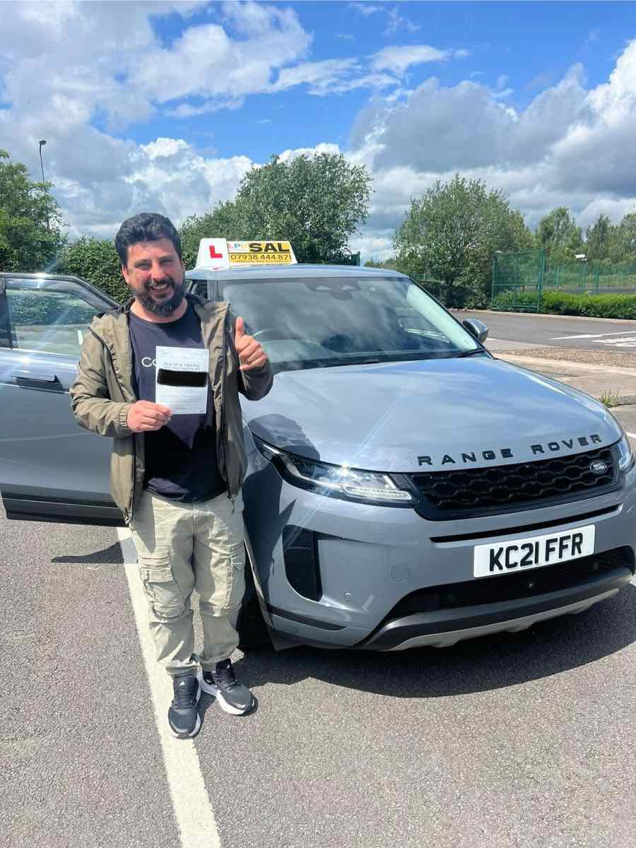Student celebrating a driving test pass with LPD Driving School