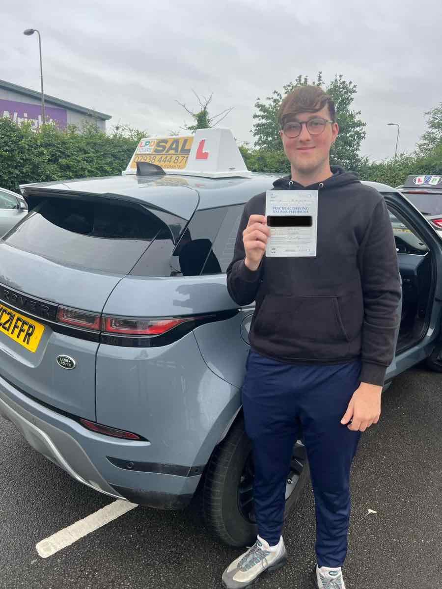 Student celebrating a driving test pass with LPD Driving School