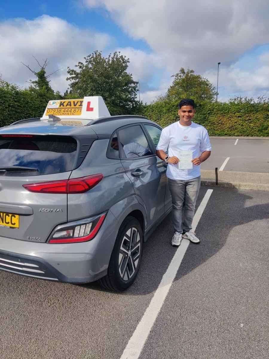 Student celebrating a driving test pass with LPD Driving School